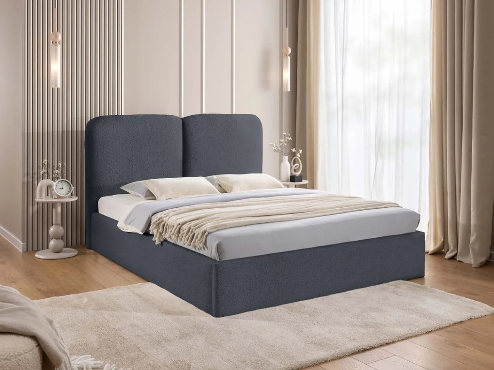 Облегнато легло Heaven-Антрацит-180 x 200