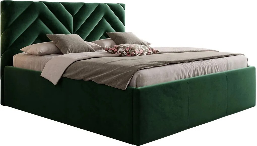 Тапицирано легло Azzuro-Prasino Skouro-140 x 200