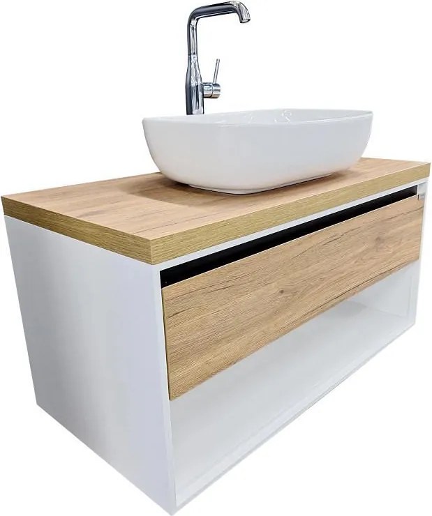 Шкаф долен тип Кейптаун 90 цвят 34140 с мивка Moduo 50/35.5 Т