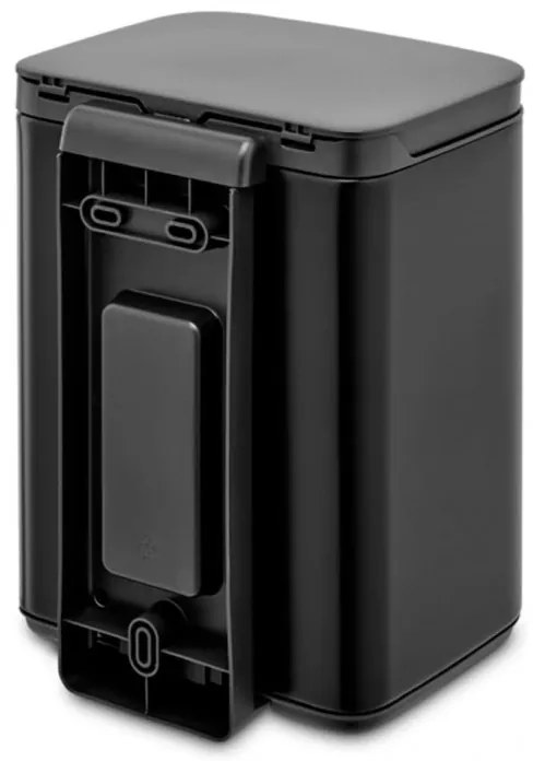 Кош за боклук Brabantia Bo Small 1006622, 4 л, Плавно и безшумно отваряне, Противоплъзгаща основа, Черен