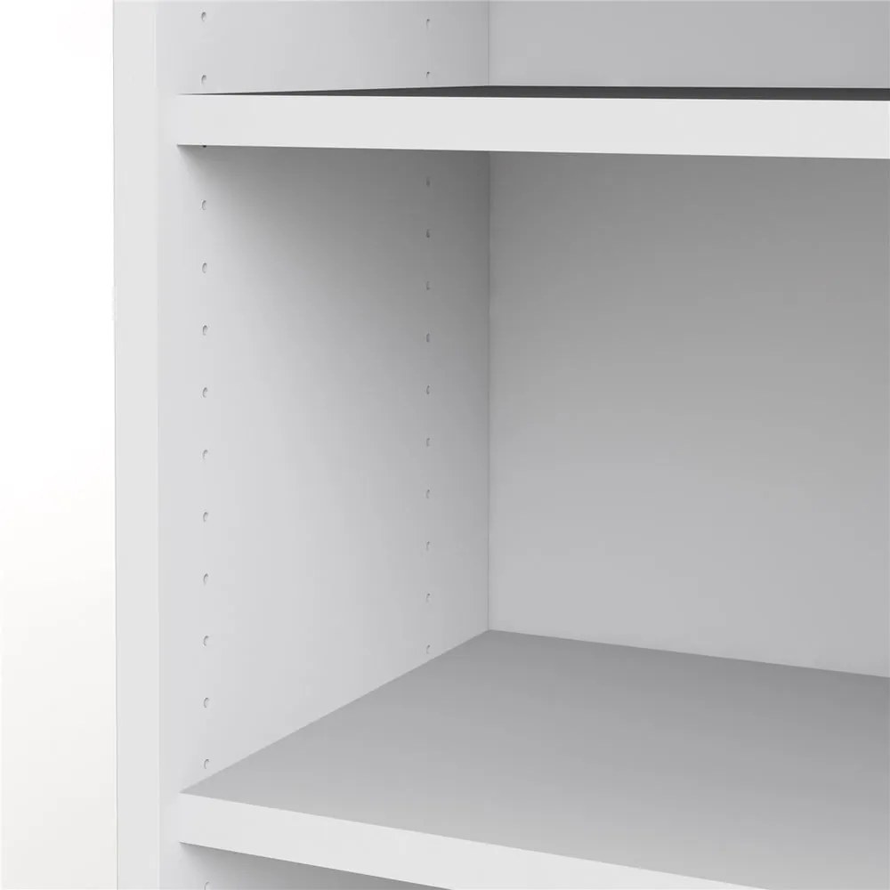 Бял модулен шкаф за книги 89x222 cm Prima - Tvilum