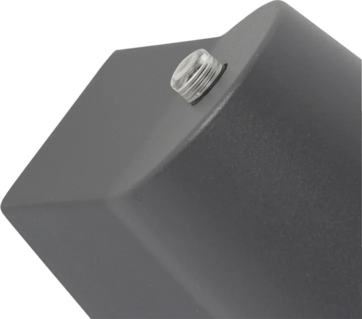 Модерна външна лампа антрацит с LED с датчик за здрач - Uma