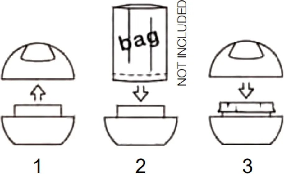 Бяло пластмасово кошче за боклук 1 l Bowl – Spirella
