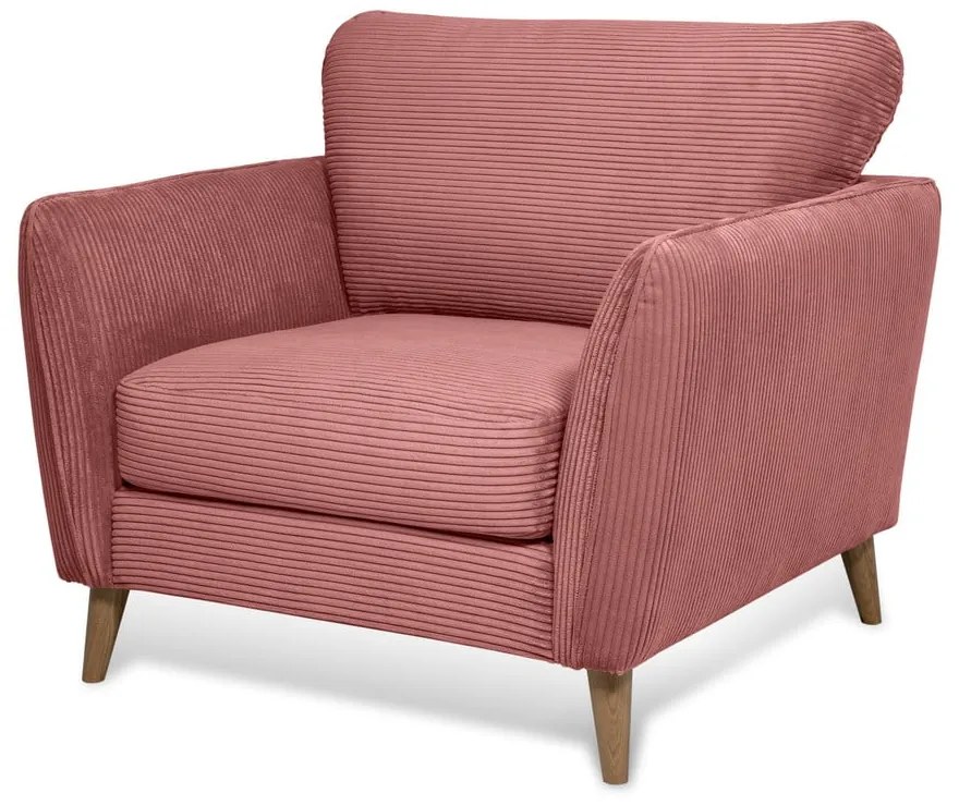 Розово кресло от рипсено кадифе Paris – Scandic