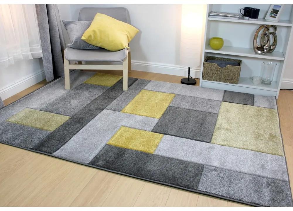 Сив и жълт килим , 120 x 170 cm Cosmos - Flair Rugs