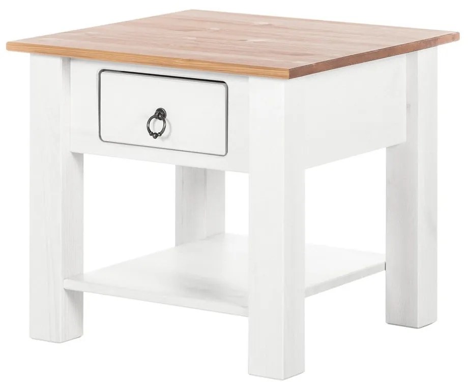 Масичка за кафе от бял бор с естествен плот Klein - Støraa