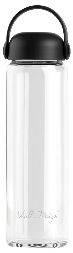 Черна стъклена бутилка 540 ml Fuori – Vialli Design