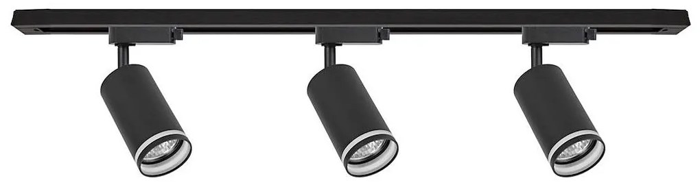 Точково осветително тяло за шинна система PIPE 3xGU10/10W/230V черно