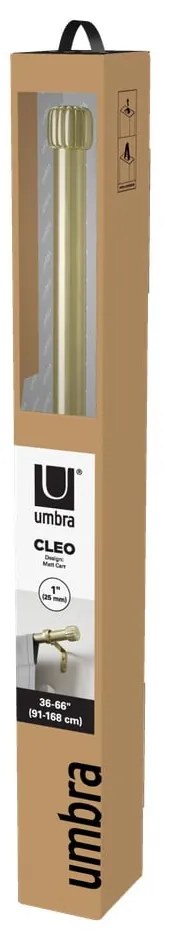 Стоманен разширяем прът за завеси в златист цвят 91 - 168 cm Cleo – Umbra