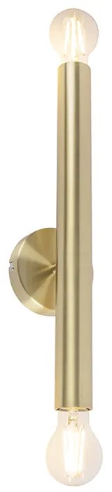 Хотелски шик стенна лампа злато 2 светлини - Tubi