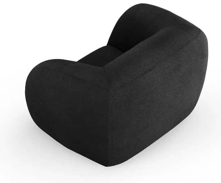 Тъмносив фотьойл от плат букле Essen - Cosmopolitan Design