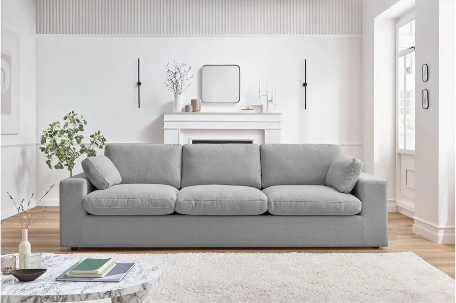 Светлосив диван 250 cm Belair – Bobochic Paris