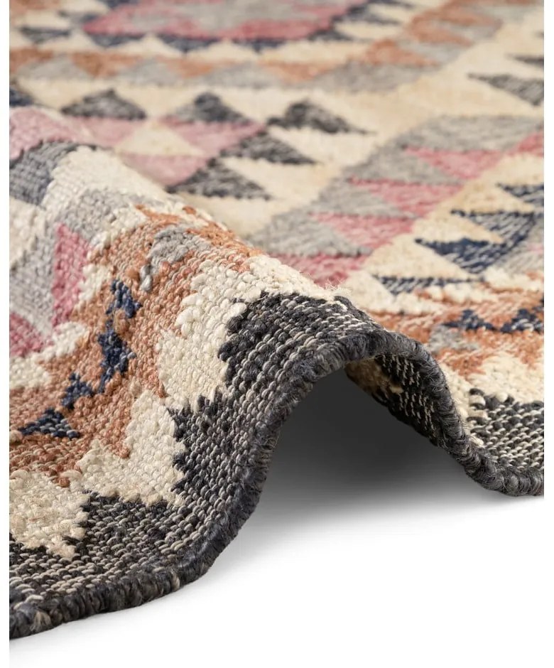 Сива ръчно изработена ютена пътека 80x200 cm Roya Parsa – Elle Decoration