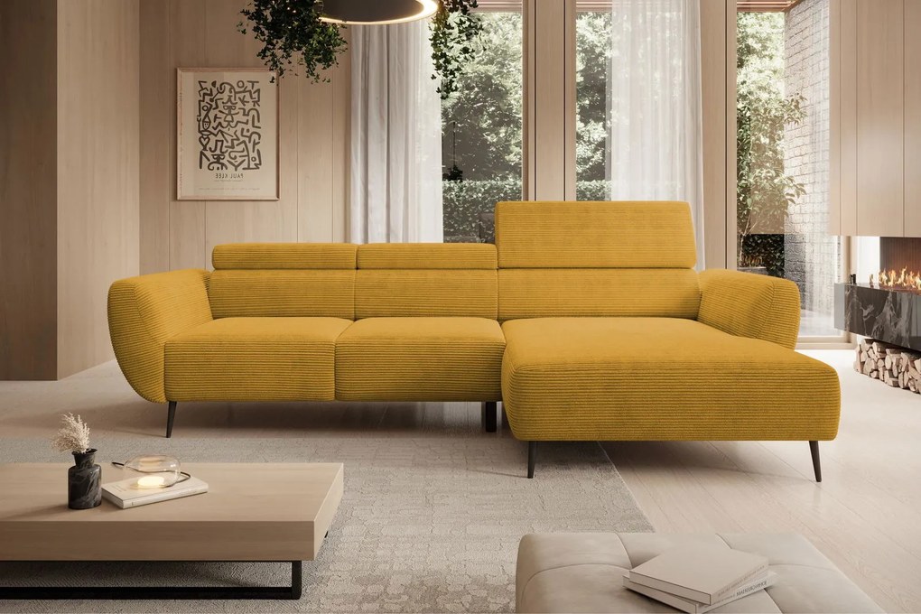 Ъглов диван Almora-Moustardi-Right