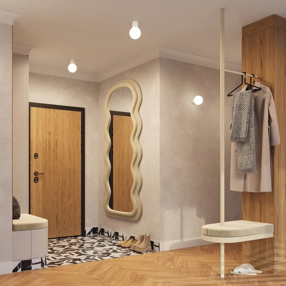 Кремава стенна лампа ø 12 cm Orbital – Sollux