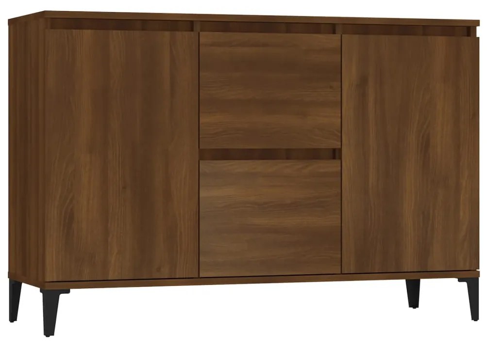 815167 vidaXL Сайдборд, кафяв дъб, 102x35x70 см, инженерно дърво