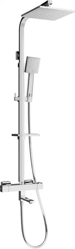 Mexen CQ45 комплект за вана и душ с дъждовалка и термостатичен смесител, хром - 779104595-00