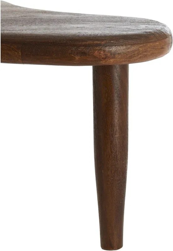 Масичка за кафе от масивно манго в тъмно естествен цвят 64x102 cm Canzo – Light & Living