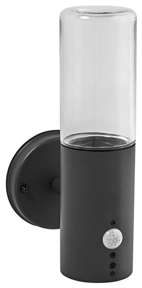 Ledvance - Външно стенен осветител с сензор FIGO CYLINDER 1xE27/20W/230V