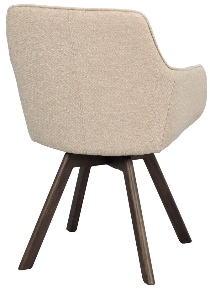 Бежови тапицирани трапезни столове в комплект 2 бр. Alison – Rowico