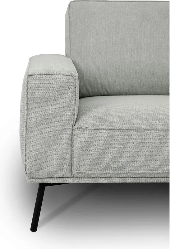 Светлосив шенилов ъглов диван (десен ъгъл/L форма) Amsterdam – Scandic