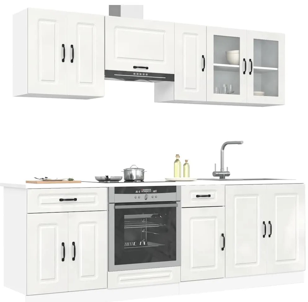 3314823 vidaXL Комплект кухненски шкафове от 8 части Kalmar, инженерно дърво