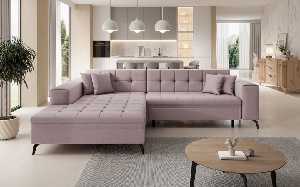 Ъглов диван Gessola-Left-Roz