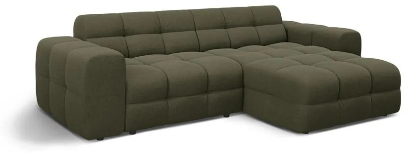 Зелен ъглов диван (десен ъгъл) Kendal – Micadoni