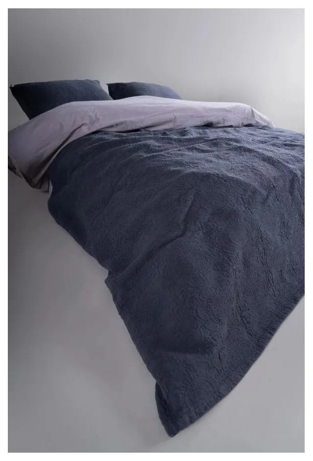 Тъмносив комплект шалте и калъфка за възглавница от жакард 180x240 cm Jacquard – Mila Home Luxury