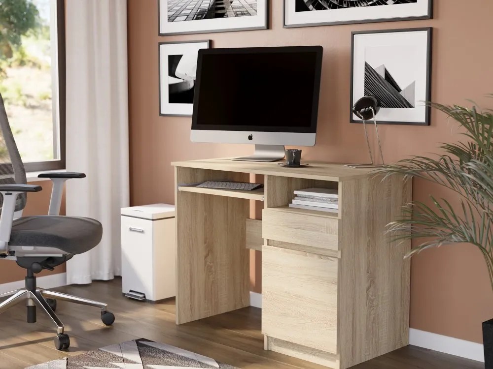 Модерно писалище с шкаф 90x50 cm - различни цветови варианти artisan mix antracit