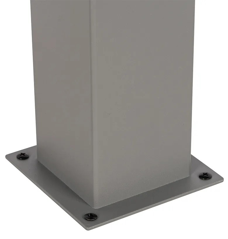 Модерна външна подова лампа сива 70 см IP44 - Denmark