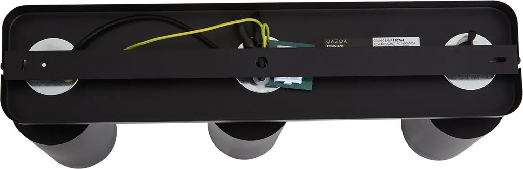 Модерна таванна лампа черна 3-светлинна GU10 70мм - Jeana Luxe