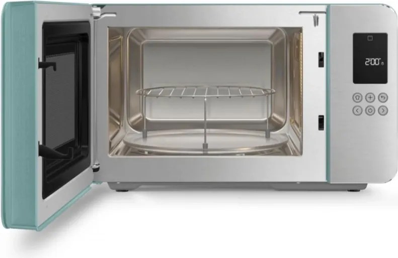 Микровълнова фурна с грил 4в1 SMEG Collezione MOC01EGMEU, 1900W, 29 л, 18 програми, Плавно затваряне, Звуков сигнал, LCD, Зелен