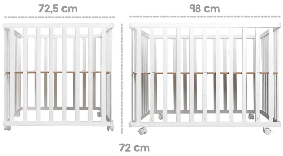Бяла кошара за игра 100x75 cm Roba style - Roba