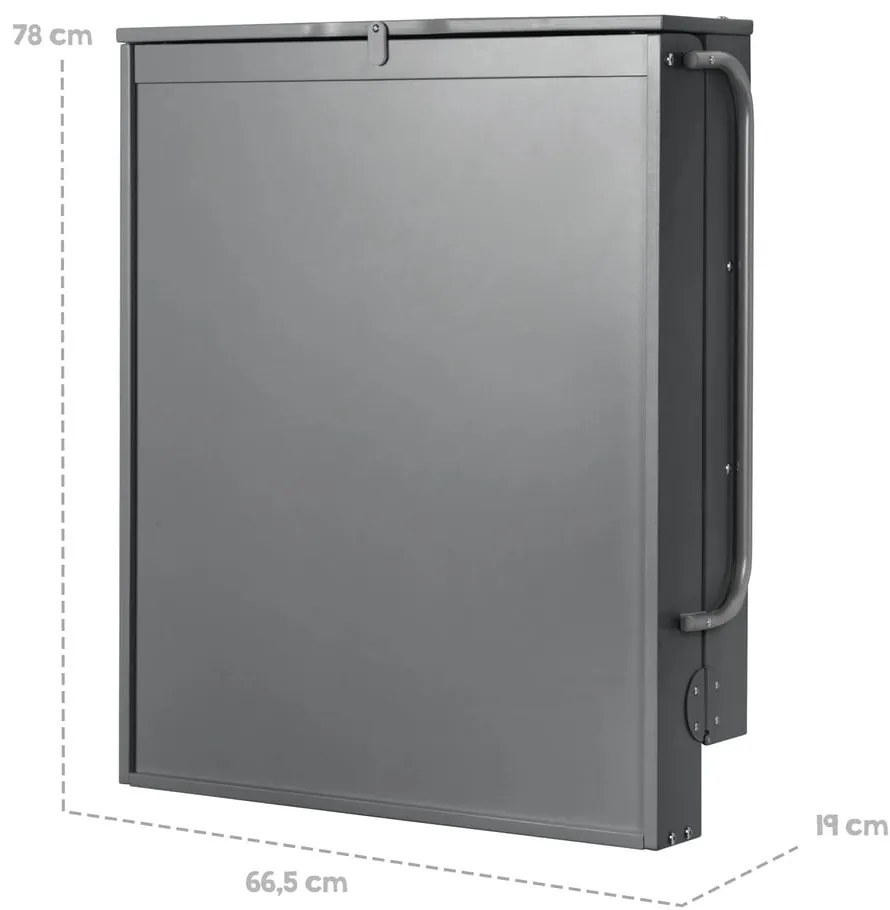 Антрацит висяща маса за преповиване Roba style - Roba