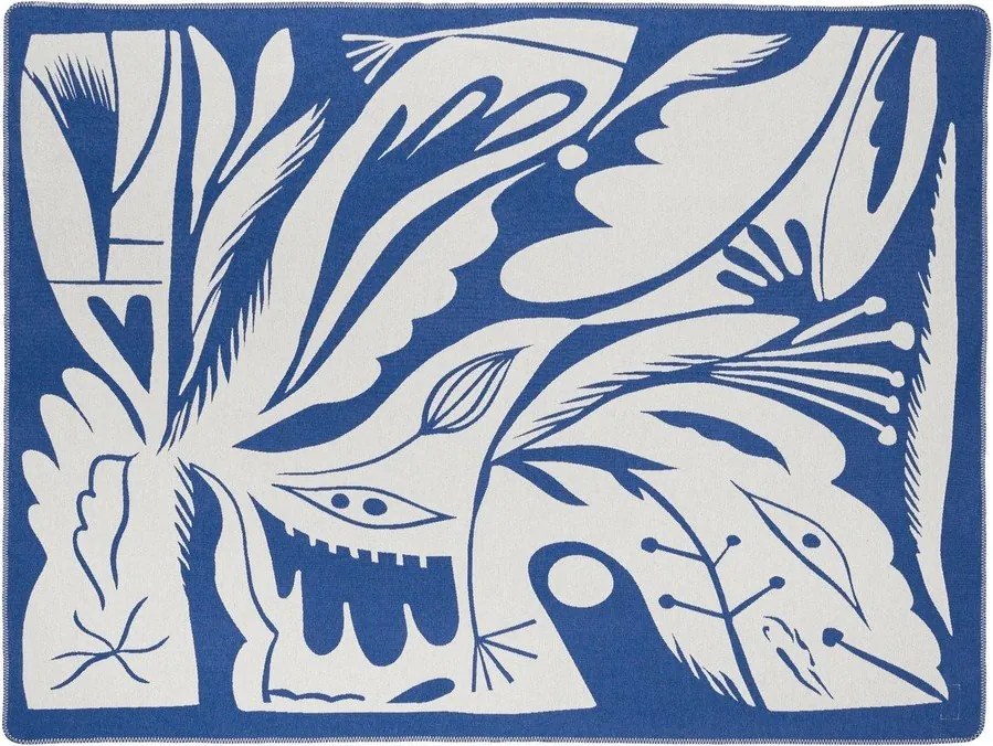 Синьо одеяло 165x200 cm Lino – noo.ma