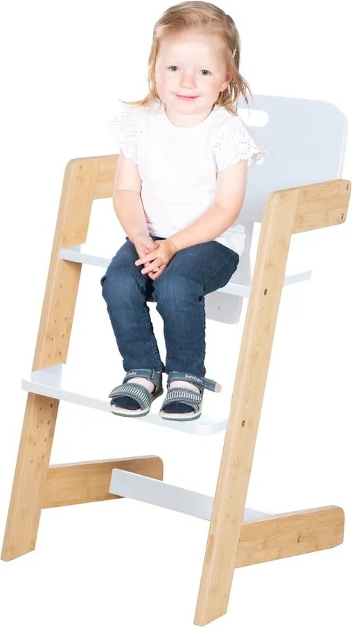 Бял стол за хранене Nature UP – Roba