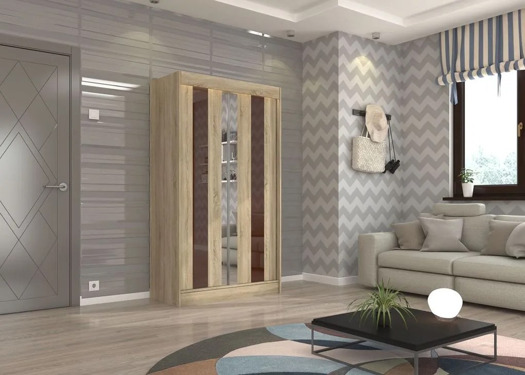 Гардероб Nabi 120 плъзгащ се-Drus-Kafe