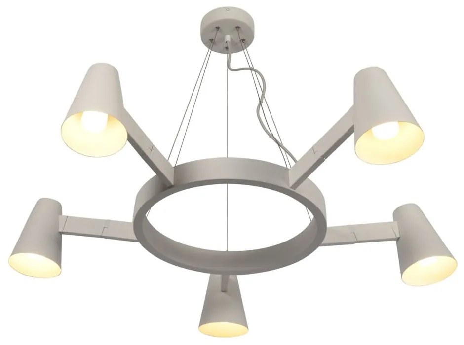 Бяла висяща лампа за 5 крушки Biarritz - it's about RoMi