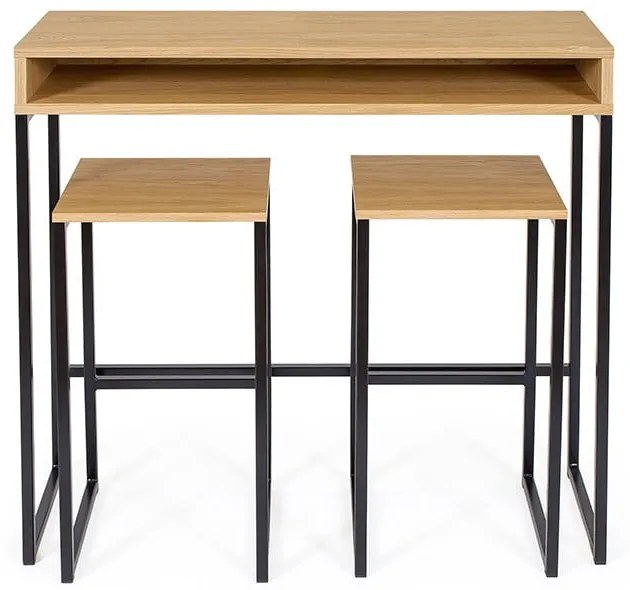 Работна маса с дъбов плот 35x100 cm Frame – Woodman