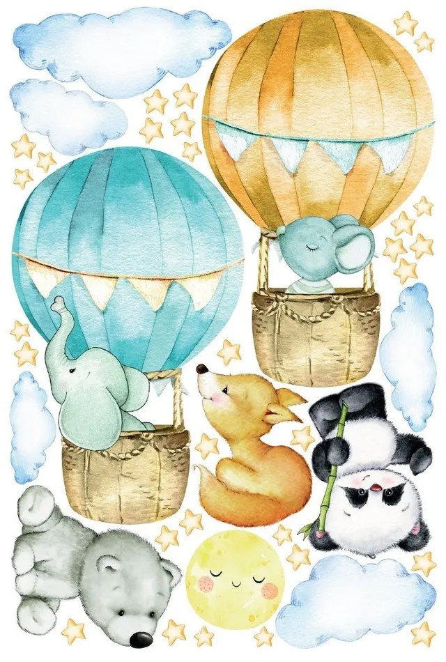 Детски стикери за стена Балони и звезди - Ambiance