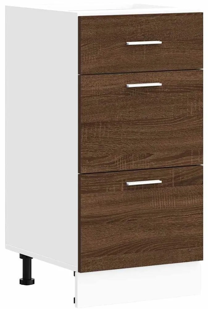 854217 vidaXL Долно шкафче, Lyon кафяво дъб, 40x46x81,5 см, инженерно дърво