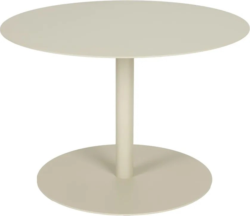 Кремава стоманена кръгла масичка за кафе ø 60 cm Snow – Zuiver