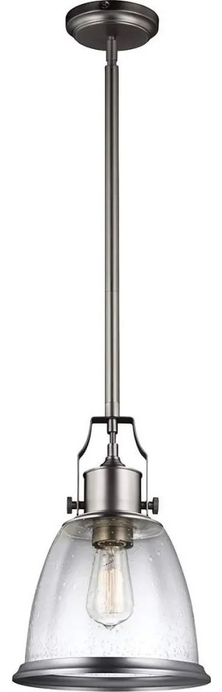Feiss FE-HOBSON-P-M-SN - Висящ полилей HOBSON 1xE27/60W/230V сребрист