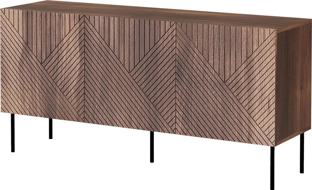 Бюфет Art Deco 3D 150-Кафяво