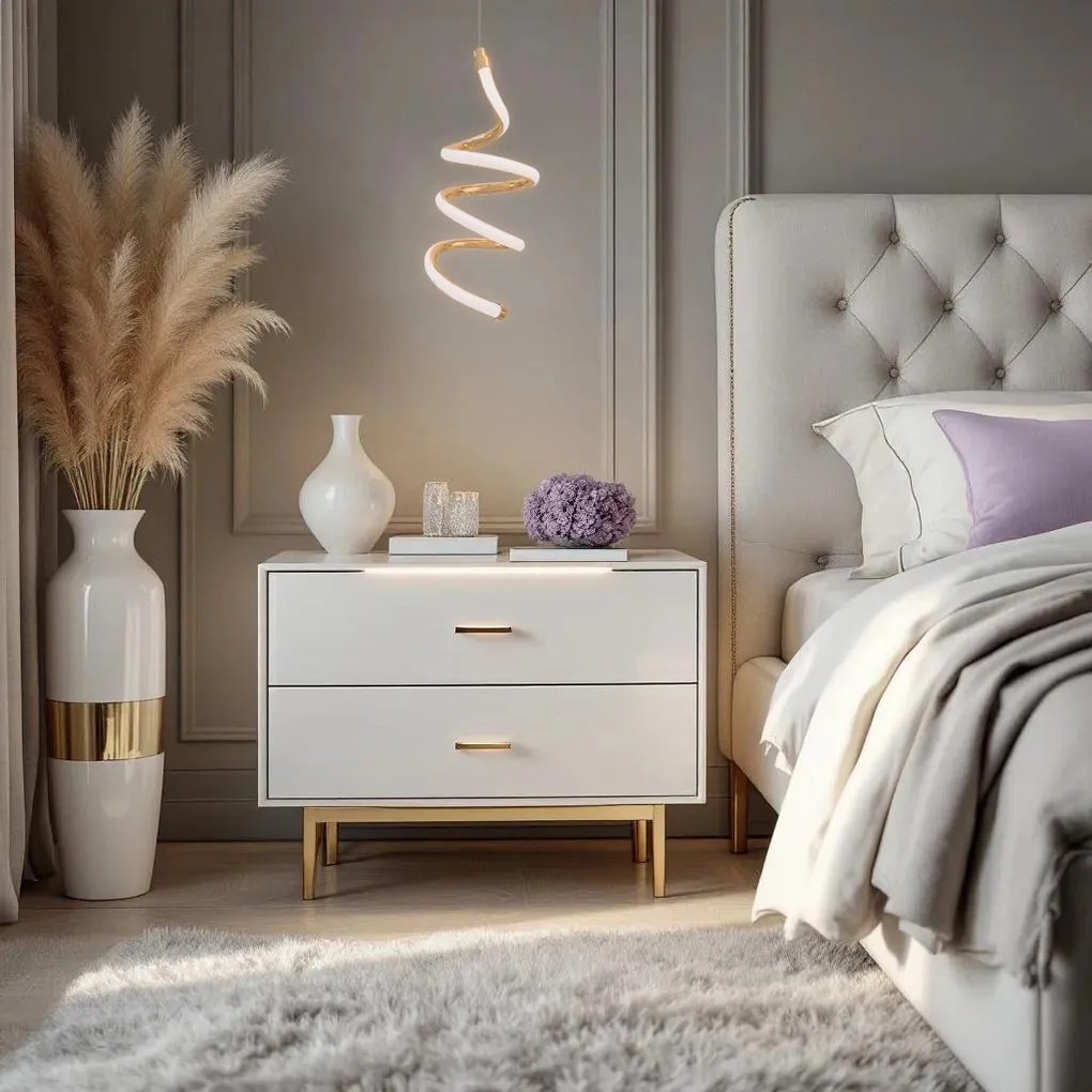 Висяща таванна LED лампа LHJ096-1CP light rose gold