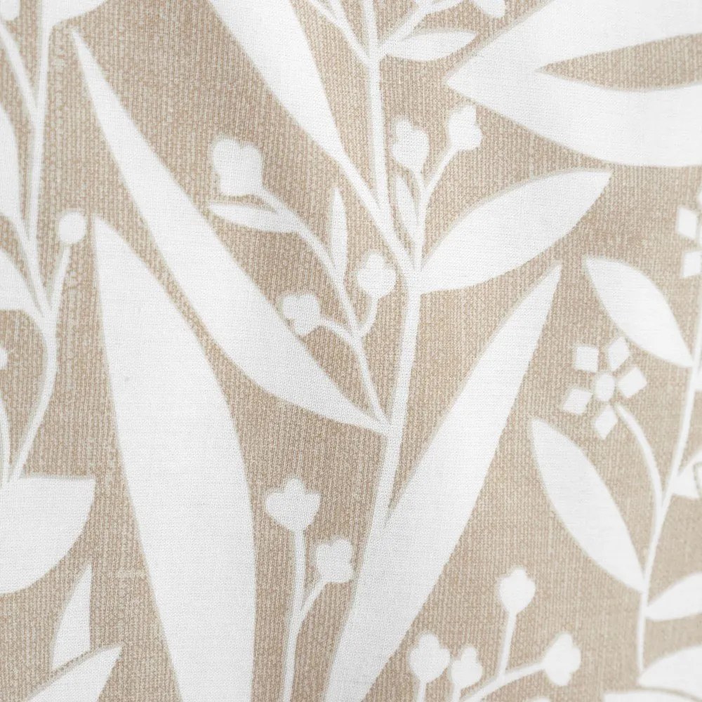 Светлокафяво единично спално бельо 135x200 cm Sorrel Leaves – Catherine Lansfield