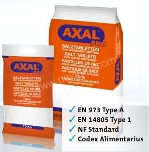 таблетирана сол за омекотителни инст. AXAL 25кг