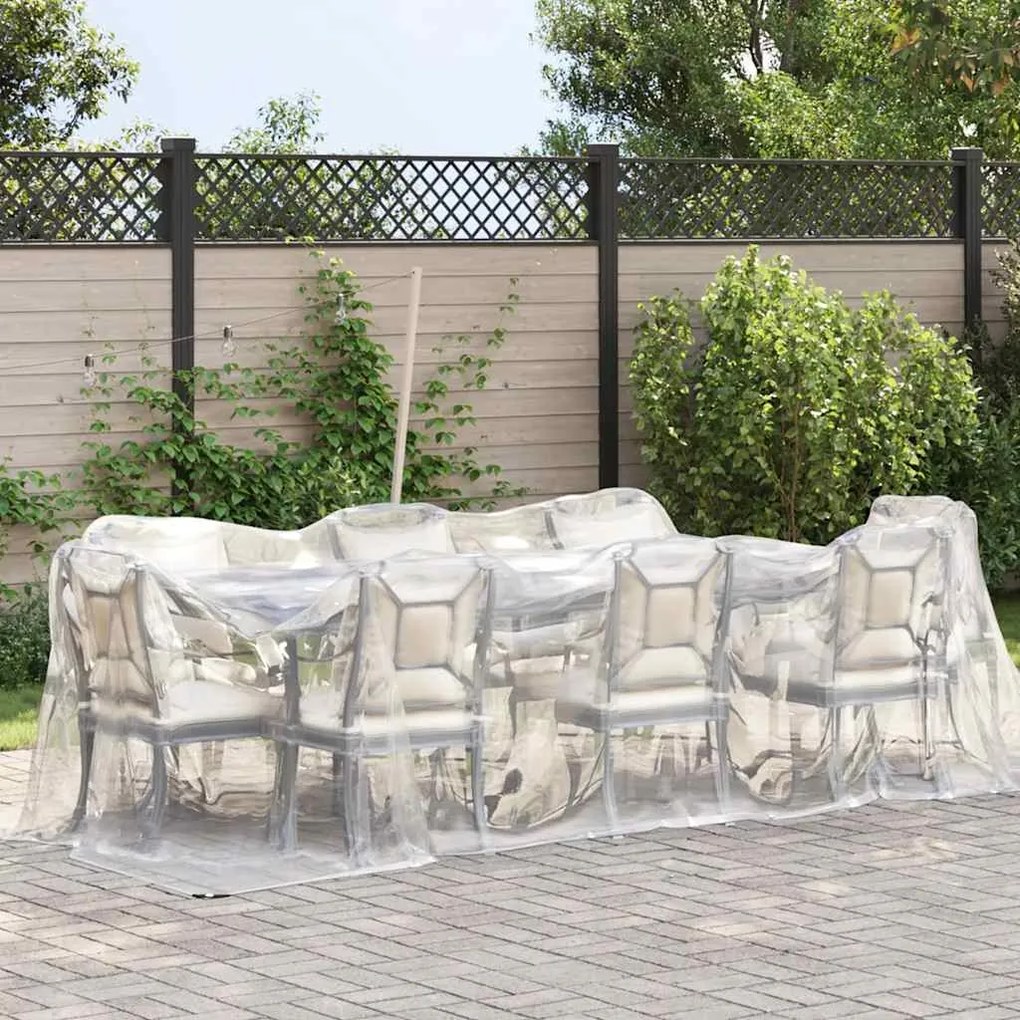 Прозрачен брезент с капси 2х4 м Полиетилен