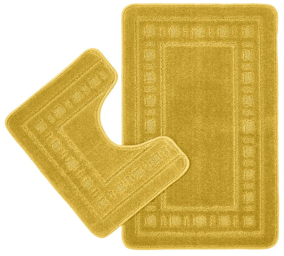 Жълти килими за баня в комплект от 2 бр. WC 50x80 cm Armoni – Catherine Lansfield
